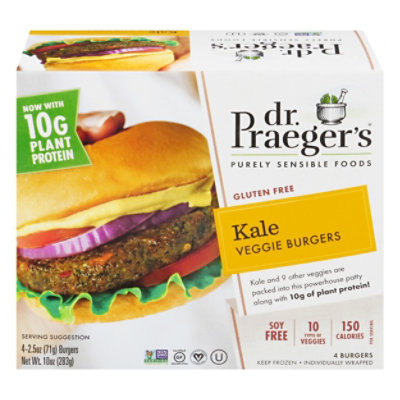 Dr. Praegers Veggie Burgers Gluten Free Kale - 4-2.5 Oz - Image 3