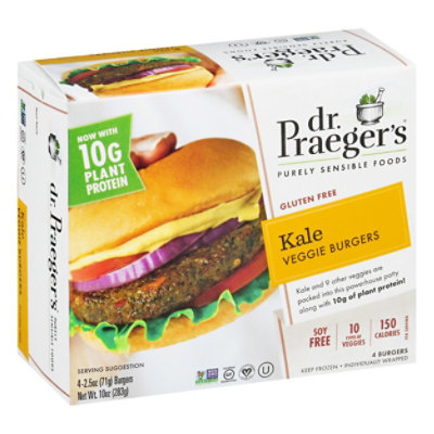 Dr. Praegers Veggie Burgers Gluten Free Kale - 4-2.5 Oz - Image 1