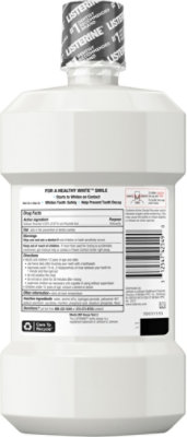 LISTERINE Healthy White Mouthwash Anticavity Clean Mint - 32 Fl. Oz. - Image 5