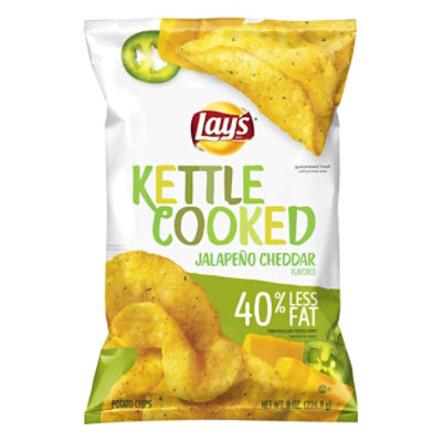 Lays Potato Chips Kettle Cooked Jalapeno Cheddar - 8 Oz - Image 3
