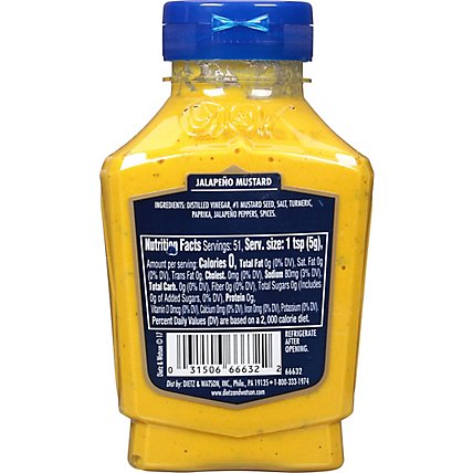 Dietz & Watson Deli Complements Mustard Jalapen - 9 Oz - Image 6