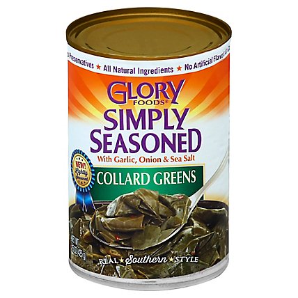 Glory Foods Sensibly Seasoned Collard Greens - 14.5 Oz - Image 1