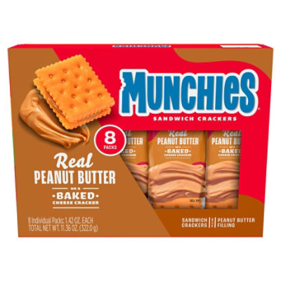 MUNCHIES Crackers Sandwich Peanut Butter - 8 -1.42 Oz - Image 3