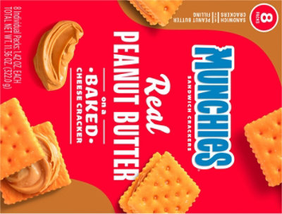 MUNCHIES Crackers Sandwich Peanut Butter - 8 -1.42 Oz - Image 6