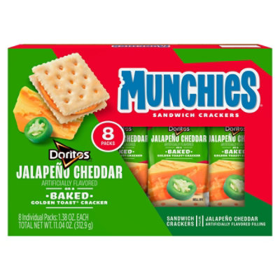 MUNCHIES Crackers Sandwich Jalapeno Cheddar - 8-1.38 Oz - Image 3