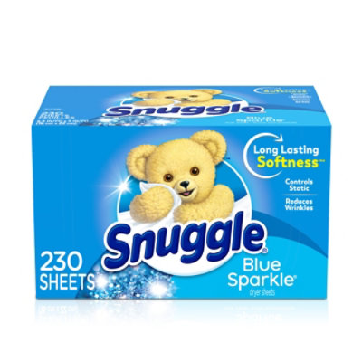 Snuggle Blue Sparkle Fabric Softener Dryer Sheets - 230 Count
