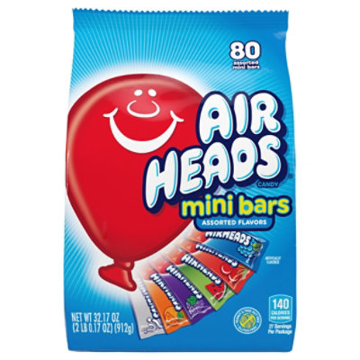 Airheads Candy Mini Bars - 80 Count