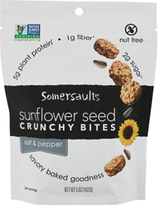 Somersaults Sunflower Seed Snack Salty Pepper - 6 Oz - Image 2