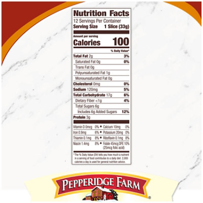 Pepperidge Farm French Toast Swirl Bread - 14 Oz - Image 3