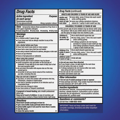 Nasacort Allergy 120 Sprays - .57 Fl. Oz. - Image 2