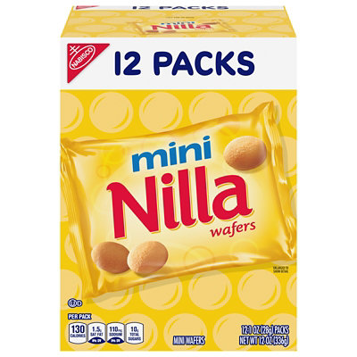 Nilla Mini Vanilla Wafer Cookies Snack Packs - 12-1 Oz - Image 1