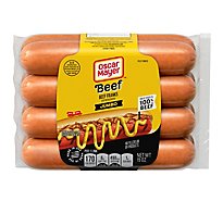 Oscar Mayer Jumbo Angus Beef Uncured Beef Franks Hot Dogs Pack - 8 Count