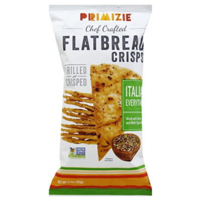 Primizie Flatbread Crisps Italian Everything - 6.5 Oz