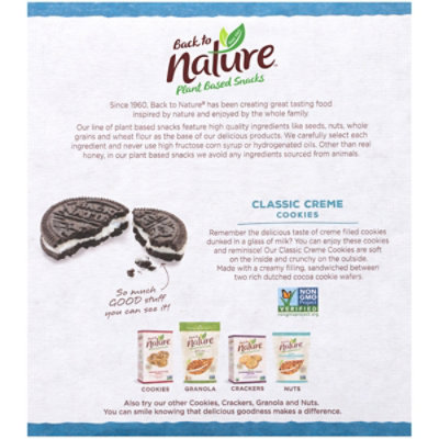 back to NATURE Cookies Classic Creme - 12 Oz - Image 6