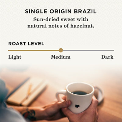 Peet's Coffee Single Origin Brazil Medium Roast Single Serve Coffee Pods - 10 Count - Image 2