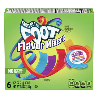 Betty Crocker Fruit Flavored Snacks Fruit By The Foot Flavor Mixers - 6-0.75 Oz