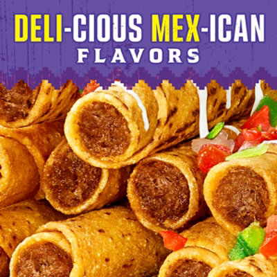 Delimex Beef Corn Taquitos Frozen Snacks Box - 23 Count - Image 5