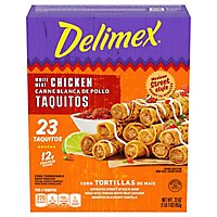 Delimex White Meat Chicken Corn Taquitos Frozen Snacks Box - 23 Count - Image 5