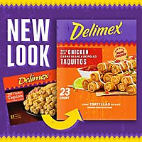 Delimex White Meat Chicken Corn Taquitos Frozen Snacks Box - 23 Count - Image 2