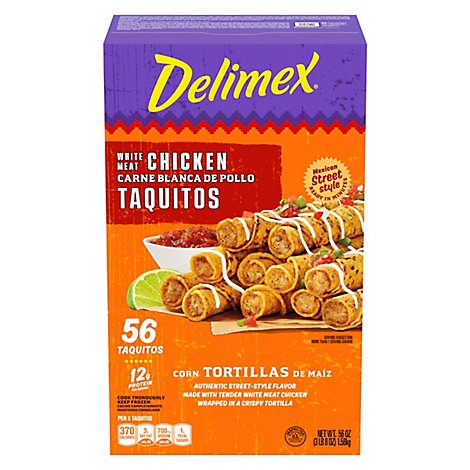 Delimex Chicken Taquitos - 56 Oz