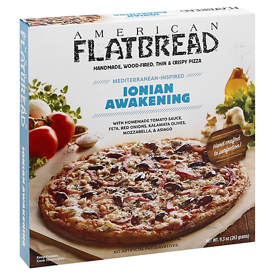 American Flatbread Pizza Thin & Crispy Ionian Awakening Frozen - 9.3 Oz