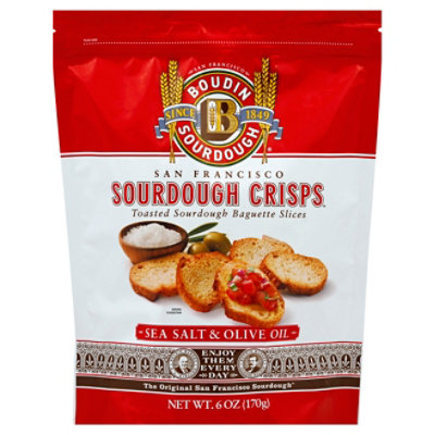 Boudin Sea Salt & Olive Oil Sourdough Crisps - 6 Oz - Image 1