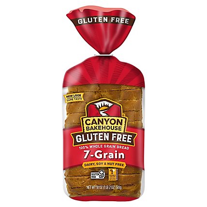 Canyon Bakehouse 7-Grain Gluten Free 100% Whole Grain Sandwich Bread Frozen - 18 Oz - Image 1