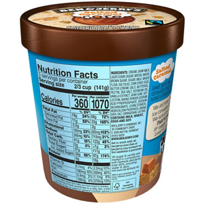 Ben & Jerry's Salted Caramel Core Ice Cream - 16 Oz - Image 3