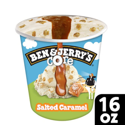 Ben & Jerrys Core Ice Cream Salted Caramel 1 Pint - 16 Oz
