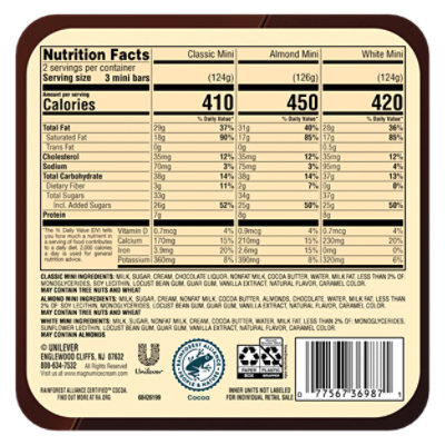 Magnum Mini Classic Almond White Ice Cream Bars - 11.1 Oz - Image 7