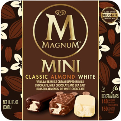 Magnum Mini Classic Almond White Ice Cream Bars - 11.1 Oz - Image 2