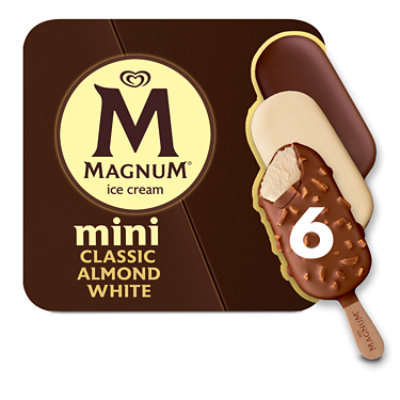 Magnum Mini Classic Almond White Ice Cream Bars - 11.1 Oz - Image 2