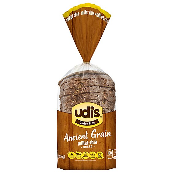 Udis Gluten Free Bread Millet-Chia - 14.3 Oz