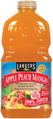 Langers Juice 100% Apple Peach Mango - 64 Fl. Oz.