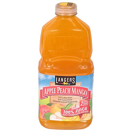 Langers Juice 100% Apple Peach Mango - 64 Fl. Oz. - Image 2