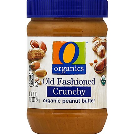 O Organics Organic Peanut Butter Spread Old Fashioned Crunchy - 28 Oz - Image 2