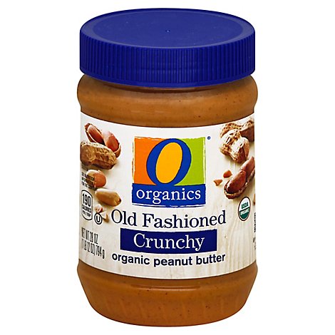 O Organics Organic Peanut Butter Spread Old Fashioned Crunchy - 28 Oz