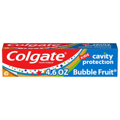 Colgate Kids Toothpaste Cavity Protection Bubble Fruit - 4.6 Oz - Image 1