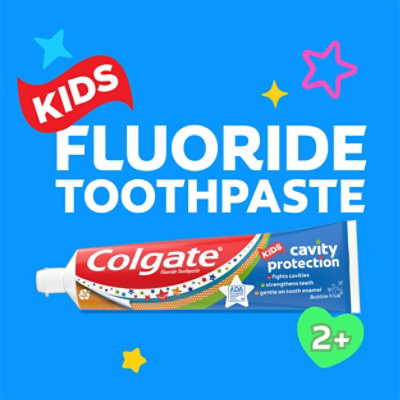 Colgate Kids Toothpaste Cavity Protection Bubble Fruit - 4.6 Oz - Image 2