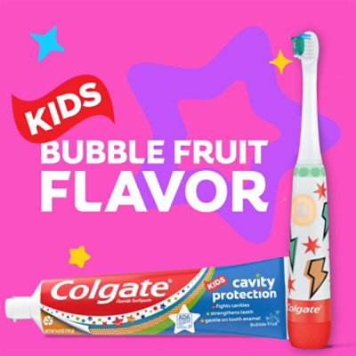 Colgate Kids Toothpaste Cavity Protection Bubble Fruit - 4.6 Oz - Image 3