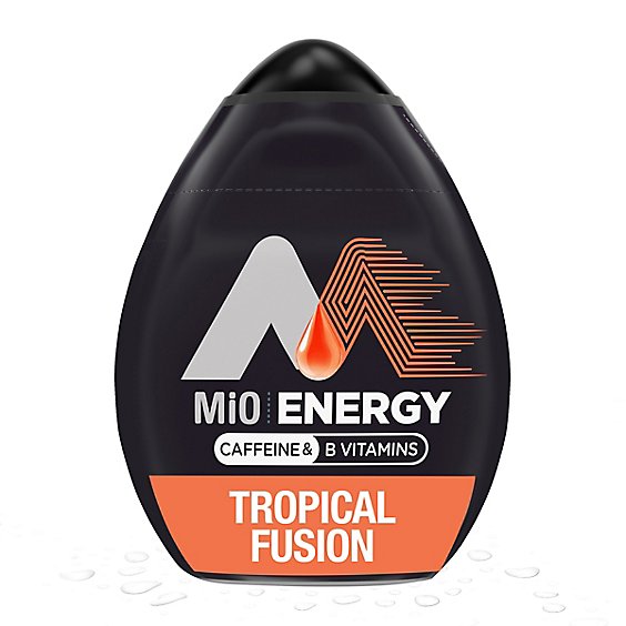 MiO Energy Tropical Fusion Liquid Water Enhancer with Caffeine & B Vitamins Bottle - 1.62 Fl. Oz.