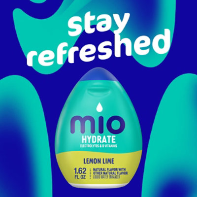 mio Hydrate Lemon Lime Flavored with other natural flavor Liquid Water Enhancer - 1.62 Fl. Oz. - Image 4