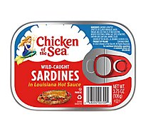 Chicken of the Sea Sardines in Louisiana Hot Sauce - 3.75 Oz