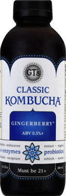 GT's Synergy Gingerberry Kombucha - 16.2 Fl. Oz - Image 2