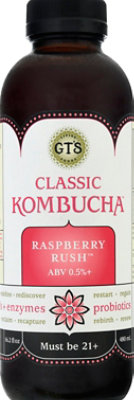 GTs Kombucha Raspberry Rush - 16.2 Fl. Oz. - Image 2