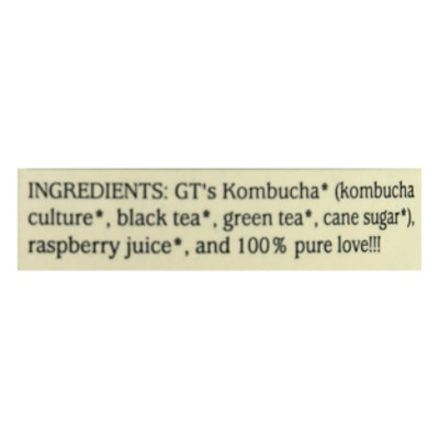 GTs Kombucha Raspberry Rush - 16.2 Fl. Oz. - Image 5