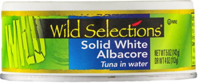 Wild Selections Tuna Albacore Solid White in Water Can - 5 Oz