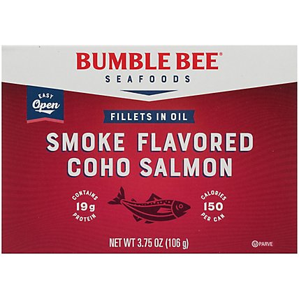 Bumble Bee Salmon Smoked Fillets in Oil - 3.75 Oz - Image 2