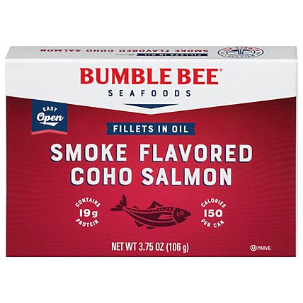 Bumble Bee Salmon Smoked Fillets in Oil - 3.75 Oz - Image 1
