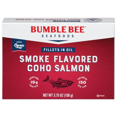 Bumble Bee Salmon Smoked Fillets in Oil - 3.75 Oz